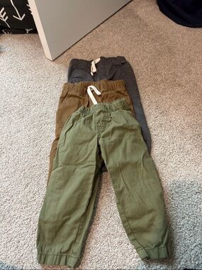Cat & Jack Kids Jogger Pants - Olive, Tan & Charcoal
